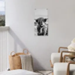 Stoere Hooglander tuinposter los doek klein -sfeer8