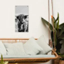 Stoere Hooglander tuinposter los doek klein -sfeer7