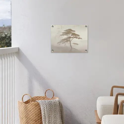 Boom - Oosterse stijl - Landschap tuinposter los doek klein -sfeer8