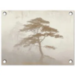 Boom - Oosterse stijl - Landschap tuinposter los doek klein -3d