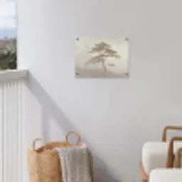 Boom - Oosterse stijl - Landschap tuinposter los doek klein -sfeer8