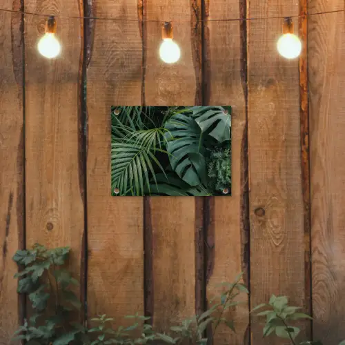 Tropische Bladeren tuinposter los doek klein -sfeer1