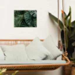 Tropische Bladeren tuinposter los doek klein -sfeer7