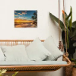 Tropische Schemering tuinposter los doek klein -sfeer7