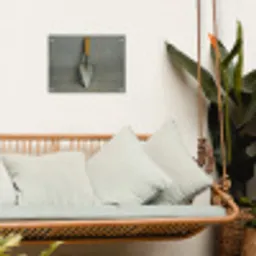 Troffel - Verf - Gereedschap tuinposter los doek klein -sfeer7