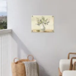 Vaas - Keramiek - Olijftakken tuinposter los doek klein -sfeer8