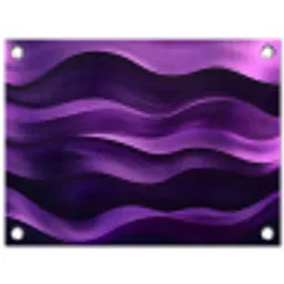 Golven - Abstract - Paars tuinposter los doek klein -3d