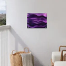 Golven - Abstract - Paars tuinposter los doek klein -sfeer8