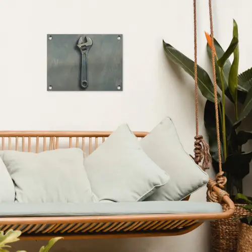 Moersleutel - Gereedschap - Verf tuinposter los doek klein -sfeer7