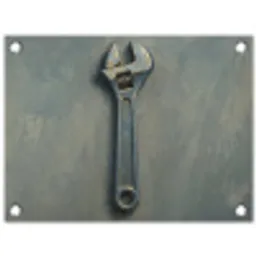 Moersleutel - Gereedschap - Verf tuinposter los doek klein -3d