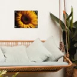 Geel - Zonnebloem - Zomers tuinposter los doek klein -sfeer7