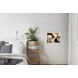Abstract - Vormen - Modern - Beige textielposter latten blank klein -woonkamer