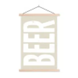 Beer - Japandi - Beige - Decoratie textielposter latten blank klein -3d