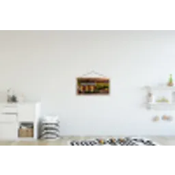 Bier - Hop - Landschap textielposter latten blank klein -kinderkamer