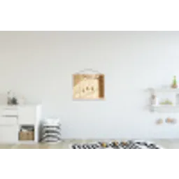 Beige - Paastak - Eieren textielposter latten blank klein -kinderkamer