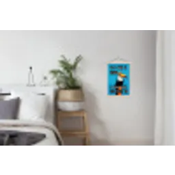 Vogel - Toekan - Blauw - Quotes textielposter latten blank klein -woonkamer
