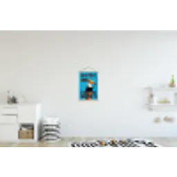 Vogel - Toekan - Blauw - Quotes textielposter latten blank klein -kinderkamer