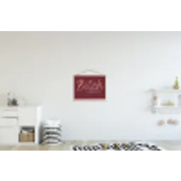 Bitch please - Rood - Blauw textielposter latten blank klein -kinderkamer