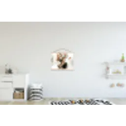 Bloesem - Portret - Gezicht textielposter latten blank klein -kinderkamer