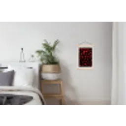 Kersen - Rood textielposter latten blank klein -woonkamer