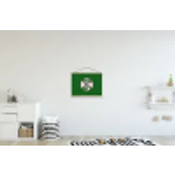 Cirkel - Roze - Tekst - Art textielposter latten blank klein -kinderkamer