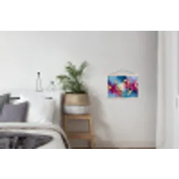 Cirkels - Goud - Abstract textielposter latten blank klein -woonkamer