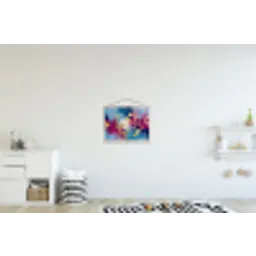 Cirkels - Goud - Abstract textielposter latten blank klein -kinderkamer