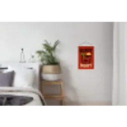 Cocktail - Art - Rood textielposter latten blank klein -woonkamer