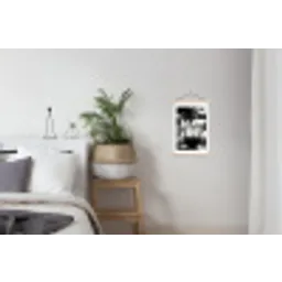 Coffee - Espresso - Koffiemachine - Kop textielposter latten blank klein -woonkamer