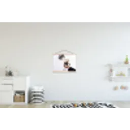 Koffie - Mok - Kan - Therapie textielposter latten blank klein -kinderkamer