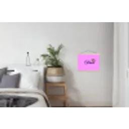 Diva - Lip - Panterprint - Roze textielposter latten blank klein -woonkamer