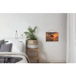 Dolfijnen - Zee - Realistisch textielposter latten blank klein -woonkamer