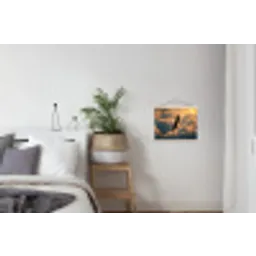 Adelaar - Wolken - Zon textielposter latten blank klein -woonkamer