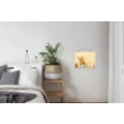 Eieren -  Konijn - Pasteltinten textielposter latten blank klein -woonkamer