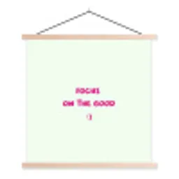 Focus - Beige - Roze - Smiley textielposter latten blank klein -3d