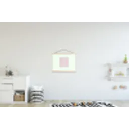 Focus on the good - Roze textielposter latten blank klein -kinderkamer