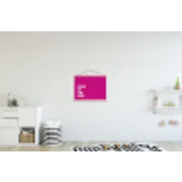 Focus on the good - Roze - Simple textielposter latten blank klein -kinderkamer