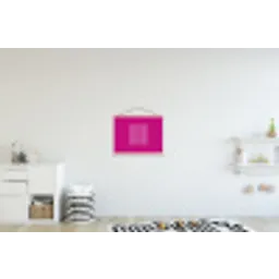 Focus on the good - Roze - wit textielposter latten blank klein -kinderkamer