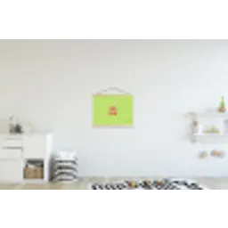 Grl pwr - Groen - Rood - 3D textielposter latten blank klein -kinderkamer
