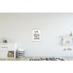 Illustratie - Café - Koffiemachine - Kopjes textielposter latten blank klein -kinderkamer