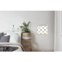 Patroon - Regenboog - Hartjes textielposter latten blank klein -woonkamer