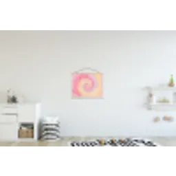 Patroon - Tie Dye - Pasteltinten - Roze textielposter latten blank klein -kinderkamer