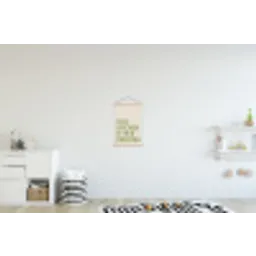 Quote - Appel - Illustratie textielposter latten blank klein -kinderkamer