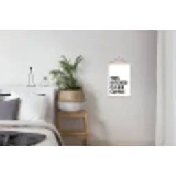 Quotes  - Koffie - Bonen - Modern textielposter latten blank klein -woonkamer