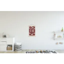 Red - Cheers - Decoratie - Beige textielposter latten blank klein -kinderkamer