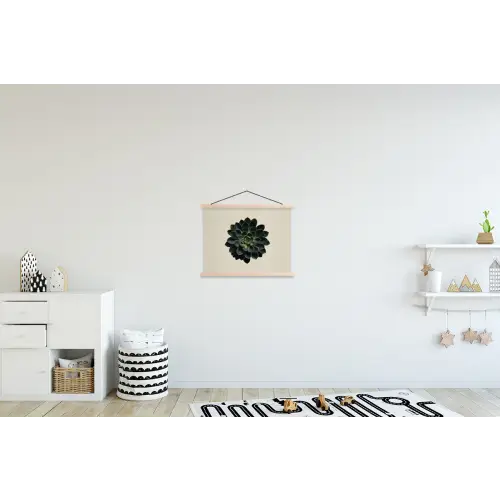 Rozet - Cirkelvormig - Donkergroen textielposter latten blank klein -kinderkamer