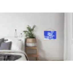 Sky is not the limit - Blauwe lucht - Wolken textielposter latten blank klein -woonkamer