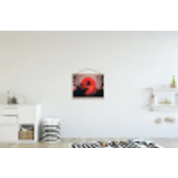 Zon - Krijger - Bomen - Bergen textielposter latten blank klein -kinderkamer
