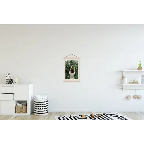 Boom - Appels - Plukken - Natuur textielposter latten blank klein -kinderkamer