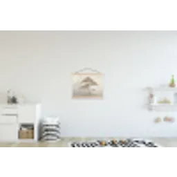 Boom - Oosterse stijl - Landschap textielposter latten blank klein -kinderkamer